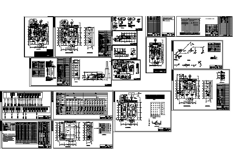 某药厂锅炉房热力系统设计cad施工图（含设计说明，含电气设计）